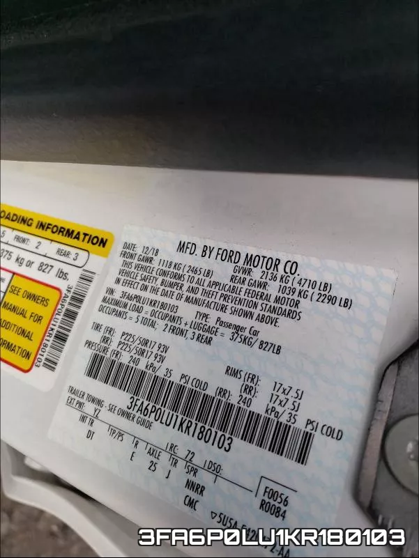 3FA6P0LU1KR180103 фото 2