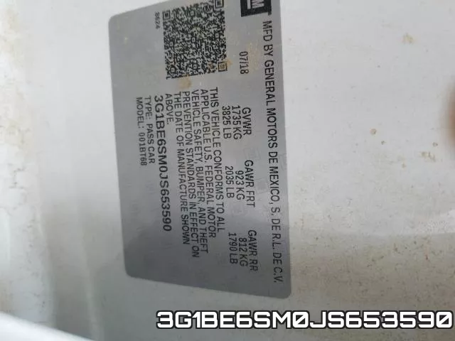 3G1BE6SM0JS653590 фото 2