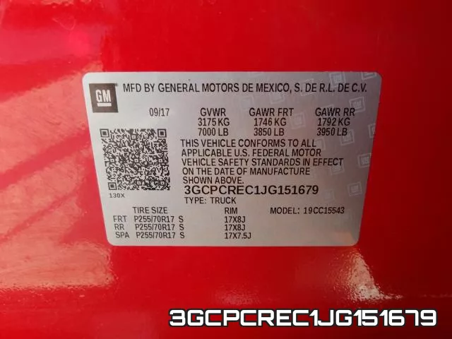 3GCPCREC1JG151679 фото 2