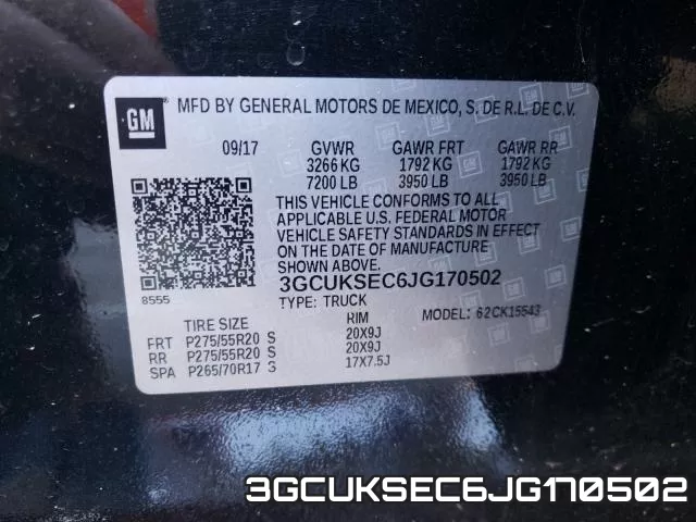 3GCUKSEC6JG170502 фото 2