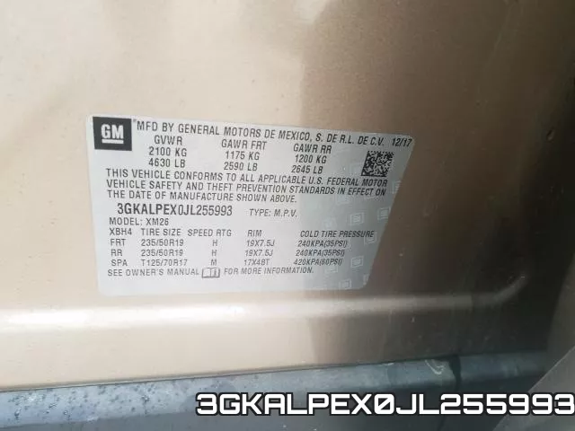 3GKALPEX0JL255993 фото 2