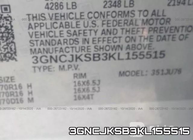 3GNCJKSB3KL155515 фото 10