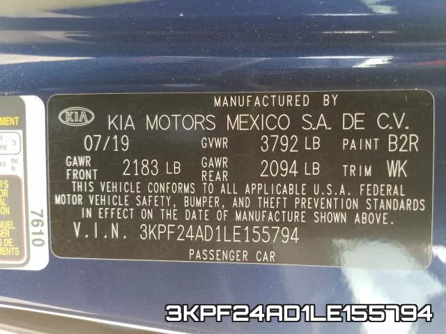 3KPF24AD1LE155794 фото 2