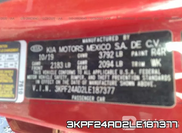 3KPF24AD2LE187377 фото 9