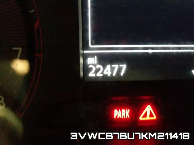 3VWCB7BU7KM211418 фото 8