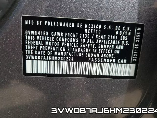 3VWDB7AJ6HM230224 фото 2