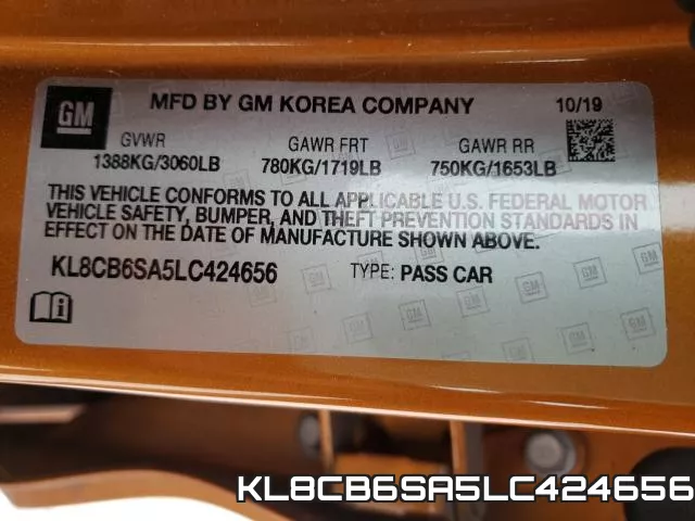 KL8CB6SA5LC424656 фото 2