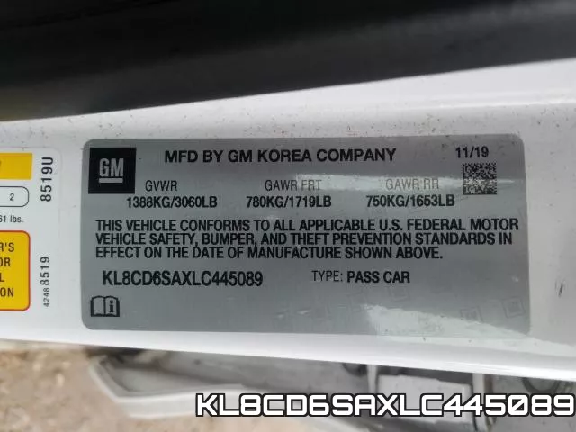 KL8CD6SAXLC445089 фото 2