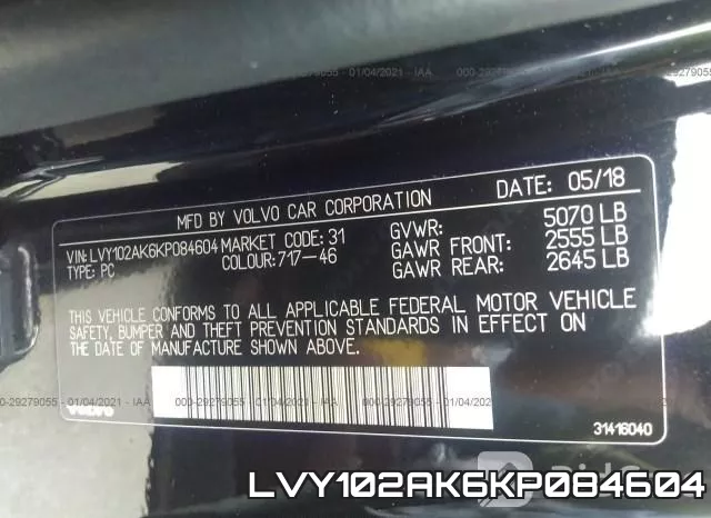 LVY102AK6KP084604 фото 9