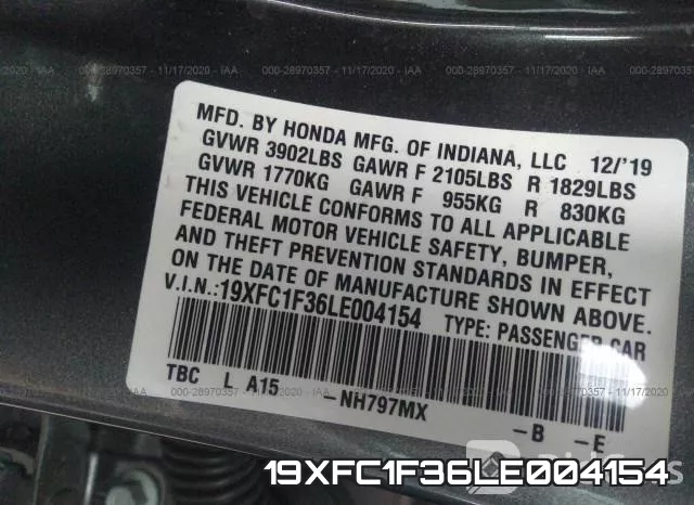 19XFC1F36LE004154 фото 9