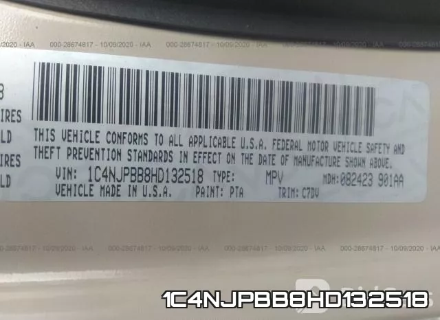 1C4NJPBB8HD132518 фото 8