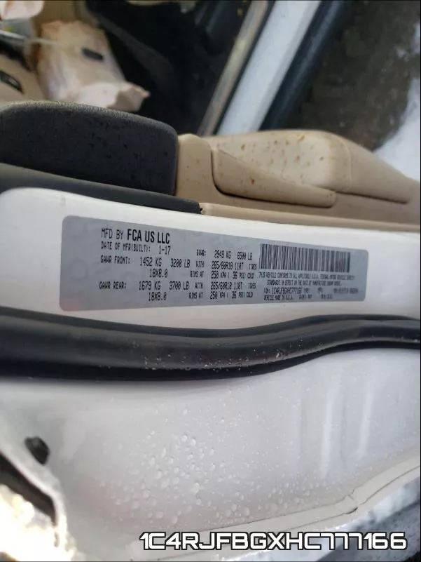 1C4RJFBGXHC777166 фото 2