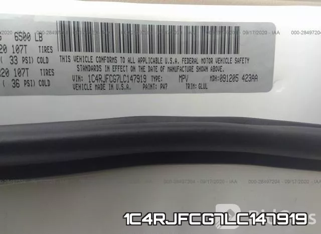 1C4RJFCG7LC147919 фото 10