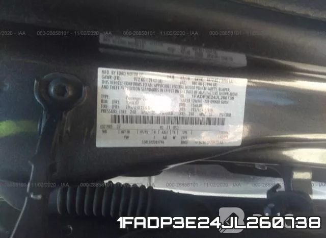 1FADP3E24JL260738 фото 9