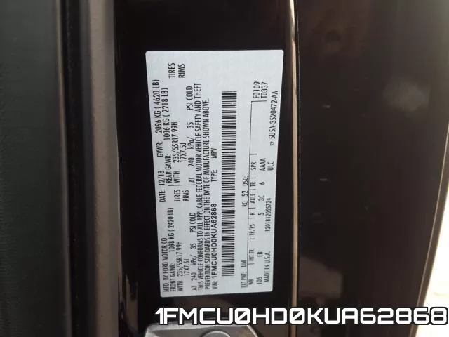 1FMCU0HD0KUA62868 фото 2