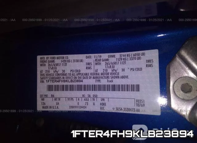 1FTER4FH9KLB23894 фото 9