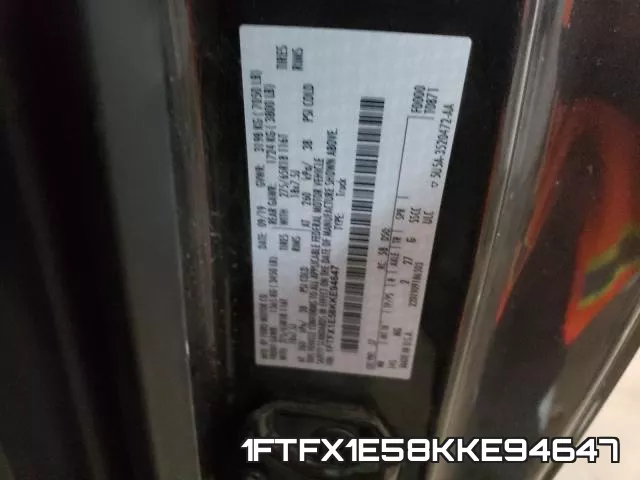 1FTFX1E58KKE94647 фото 2
