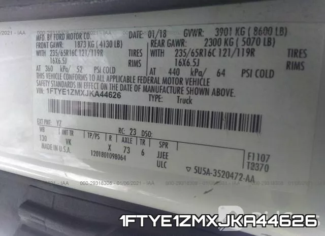 1FTYE1ZMXJKA44626 фото 10