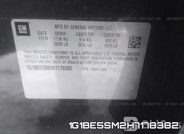 1G1BE5SM2H7178382 фото 9