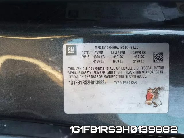 1G1FB1RS3H0139882 фото 2