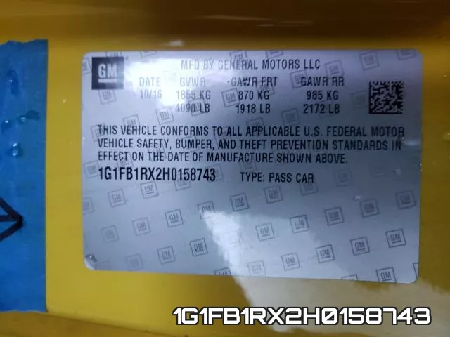 1G1FB1RX2H0158743 фото 2