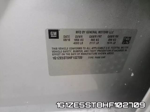 1G1ZE5ST8HF102709 фото 2
