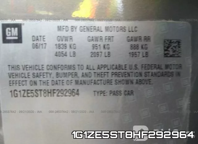 1G1ZE5ST8HF292964 фото 10
