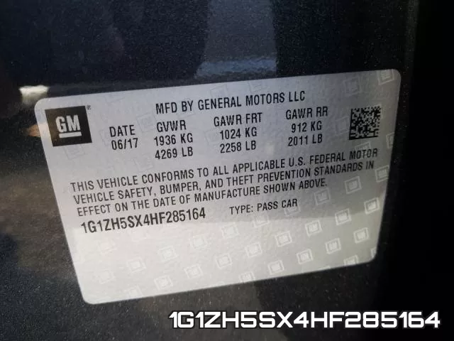 1G1ZH5SX4HF285164 фото 2