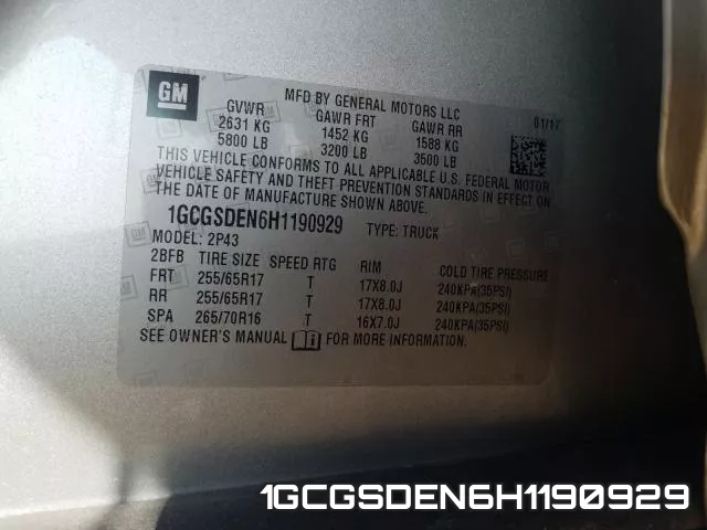 1GCGSDEN6H1190929 фото 2