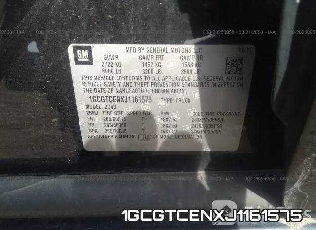 1GCGTCENXJ1161575 фото 9