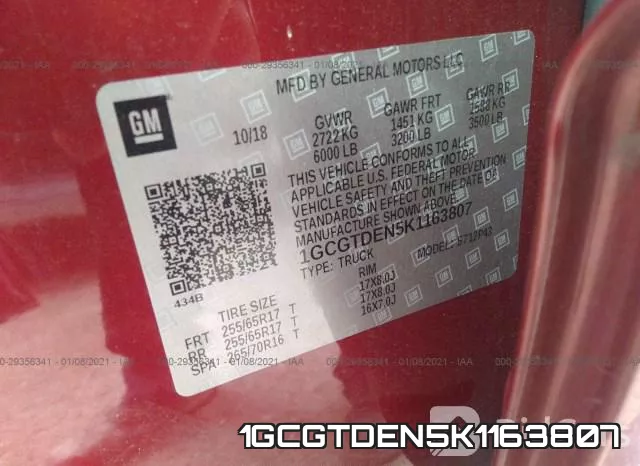 1GCGTDEN5K1163807 фото 10
