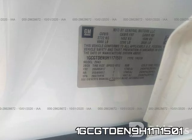 1GCGTDEN9H1171501 фото 10
