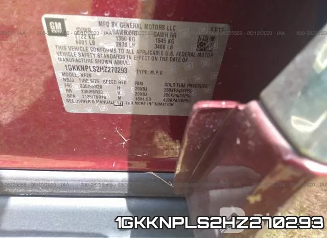 1GKKNPLS2HZ270293 фото 10