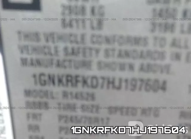 1GNKRFKD7HJ197604 фото 10