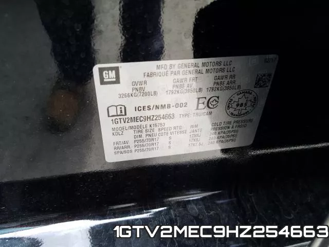 1GTV2MEC9HZ254663 фото 2