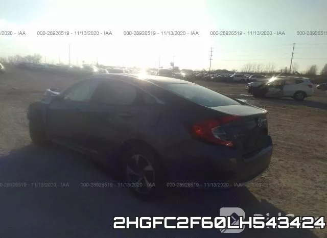 2HGFC2F60LH543424 фото 4