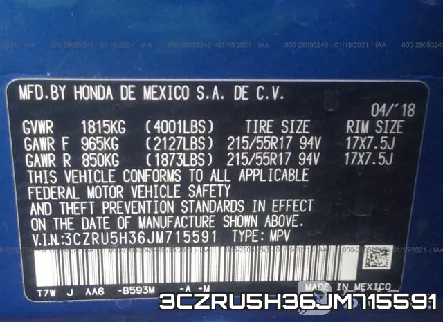 3CZRU5H36JM715591 фото 10