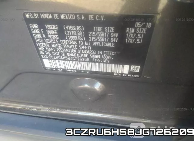 3CZRU6H58JG726209 фото 7