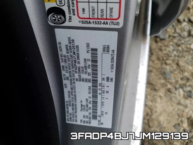 3FADP4BJ7JM129139 фото 2