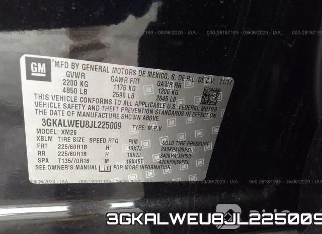 3GKALWEU8JL225009 фото 9