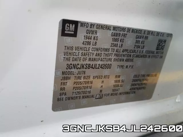 3GNCJKSB4JL242600 фото 2