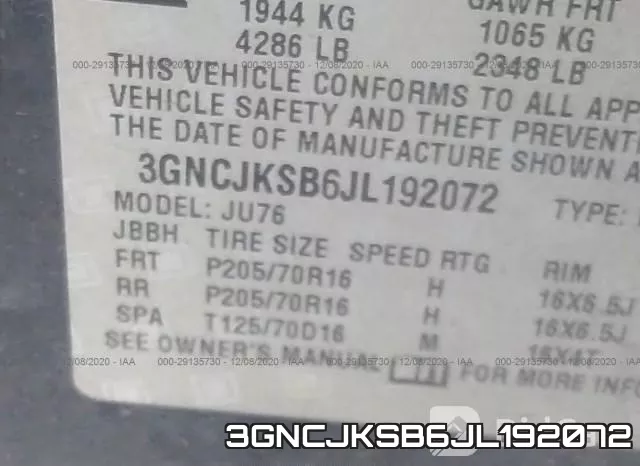 3GNCJKSB6JL192072 фото 10