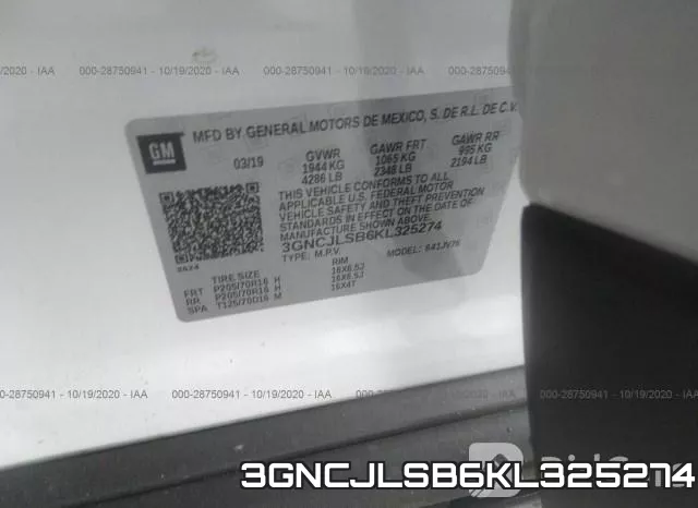 3GNCJLSB6KL325274 фото 10