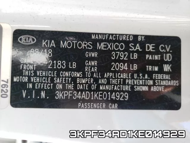 3KPF34AD1KE014929 фото 2
