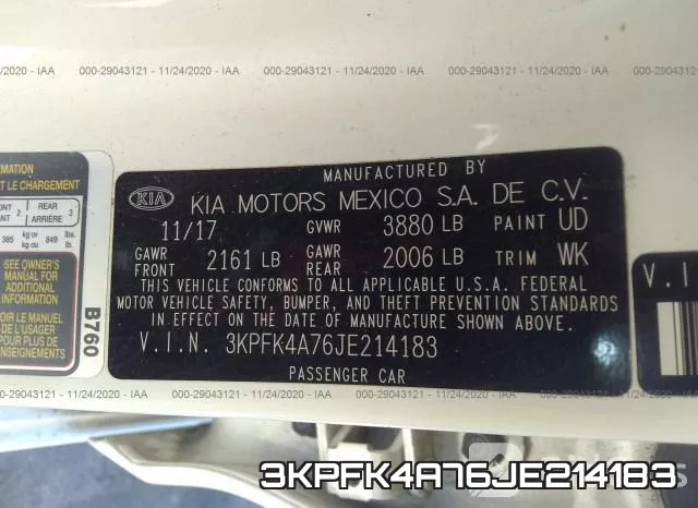 3KPFK4A76JE214183 фото 10