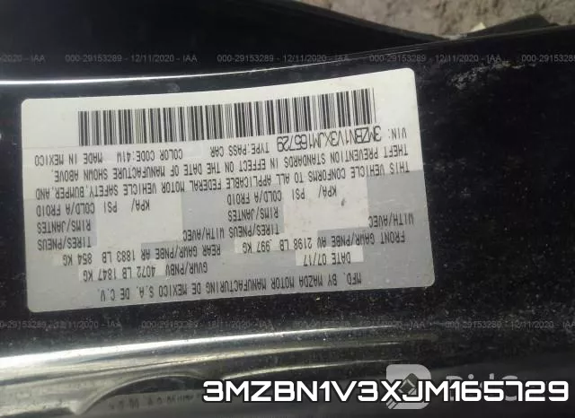 3MZBN1V3XJM165729 фото 9