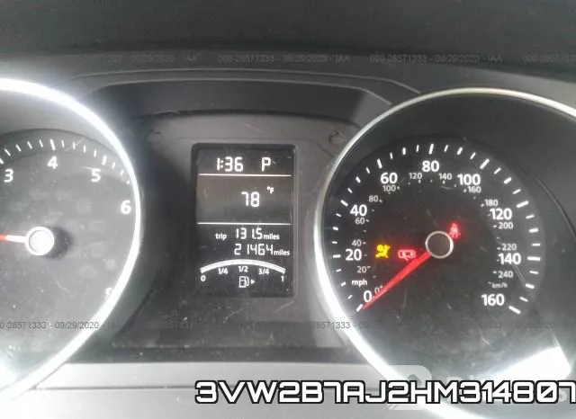 3VW2B7AJ2HM314807 фото 7