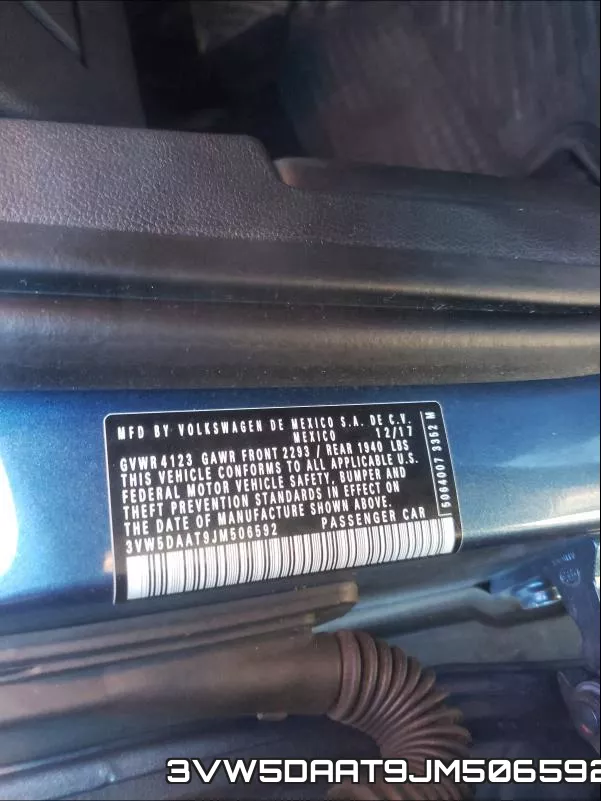 3VW5DAAT9JM506592 фото 2