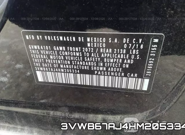 3VWB67AJ4HM205334 фото 9