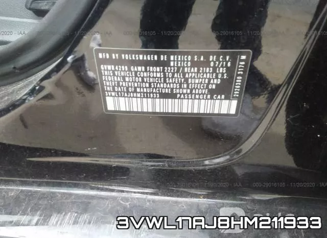 3VWL17AJ8HM211933 фото 10